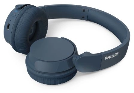 Гарнитура накладные Philips TAH4209 синий беспроводные bluetooth оголовье (TAH4209BL/00)