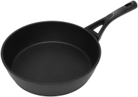 Сковорода Polaris Pro collection 28FP круглая 28см покрытие: Diamant-3X Pro ручка несъемная (без крышки) черный (016233)