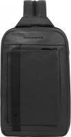 Рюкзак слинг Piquadro David CA6205S130/N черный кожа