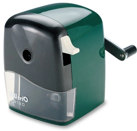 Точилка для карандашей механическая Kw-Trio 312A 1 отверстие пластик ассорти