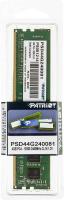 Память DDR4 4Gb 2400MHz Patriot PSD44G240081 RTL PC4-19200 CL17 DIMM 288-pin 1.2В single rank Ret