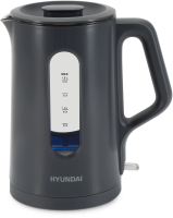 Чайник Hyundai HYK-G4508 1.5л. 1700Вт серый/прозрачный (стекло)
