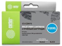 Картридж струйный Cactus CS-CD975 №920XL черный (56.6мл) для HP DJ 6000/6500/7000/7500