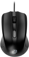 Мышь Оклик 225M черный оптическая (1200dpi) USB (3but)