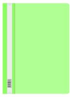 Папка-скоросшиватель Бюрократ Double Neon -PSLDNE/LETT A4 прозрач.верх.лист пластик салатовый 0.14/0.18