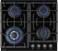 Газовая варочная поверхность Weissgauff HGG 641 BGSV черный