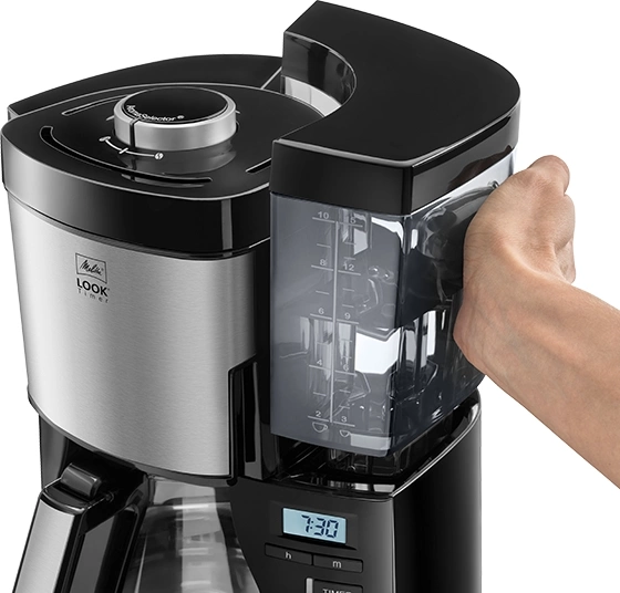 Кофеварка капельная Melitta Look V Therm Timer Black Filter 1000Вт черный/нержавеющая сталь