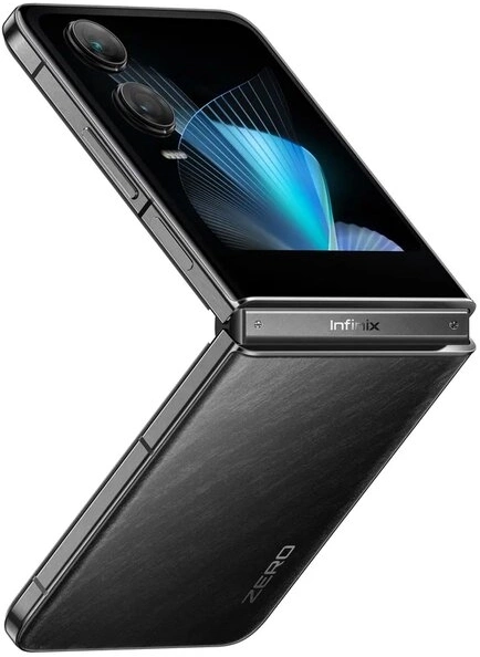 Смартфон Infinix X6962 Zero Flip 512Gb 8Gb черный раскладной 3G 4G 2Sim 6.9" 1080x2640 Android 14 50Mpix 802.11 a/b/g/n/ac NFC GPS GSM900/1800 GSM1900 TouchSc Protect FM