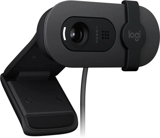 Камера Web Logitech HD Webcam Brio 90 графитовый 2Mpix (1920x1080) USB Type-C с микрофоном (960-0015