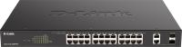 Коммутатор D-Link DGS-1100-26MPPV2/A3A (L2) 24x1Гбит/с 2xКомбо(1000BASE-T/SFP) 2SFP 24PoE 90W управляемый
