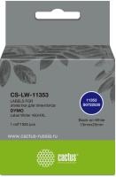 Картридж ленточный Cactus CS-LW-11353 11353 черный/белый для Dymo Label Writer 450/4XL