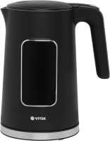 Чайник электрический Vitek VT-1162 1.7л. 2200Вт черный корпус: металл/пластик