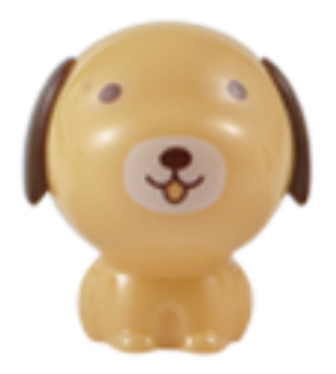 Точилка для карандашей ручная Deli Собачки E0550 1 отверстие пластик блистер