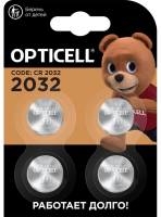 Батарея Opticell Specialty 2032 CR2032 (4шт) блистер
