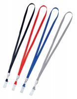 Шнур для бейджа Deli E5764 48.5х1см нейлон ассорти (упак.:20шт) пластиковый пакет