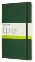 Блокнот Moleskine CLASSIC SOFT QP618K15 Large 130х210мм 192стр. нелинованный мягкая обложка зеленый