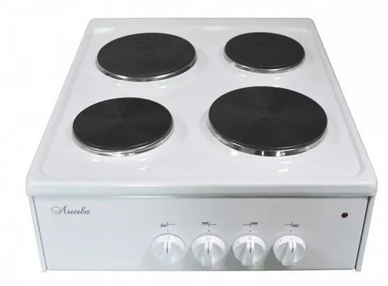 Плита Электрическая Лысьва ПЭН 40М белый ДА эмалированный металл (настольная)