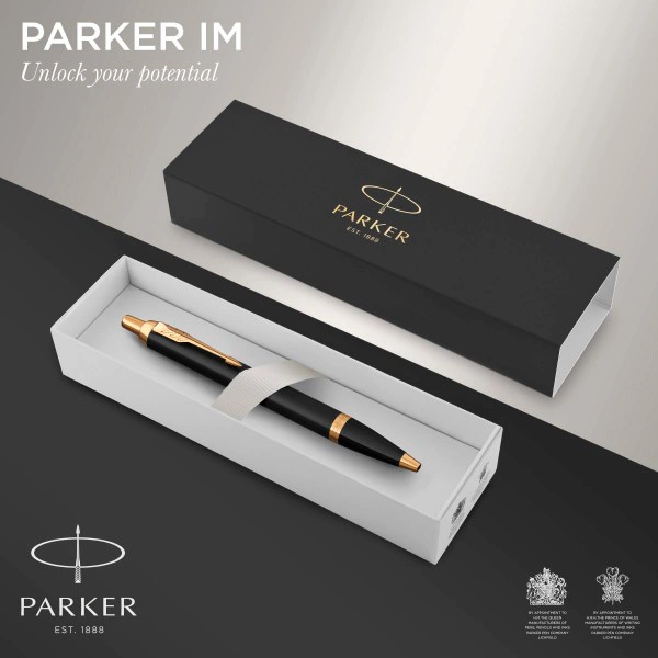 Ручка шариков. Parker IM Core K321 (CW1931666) Black GT M син. черн. подар.кор.