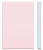 Блокнот Deli EN140LPINK A5 210х143мм искусст. кожа 96л линейка мягкая обложка розовый