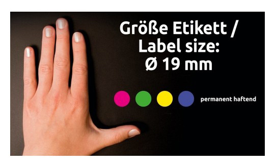 Этикетки Avery Zweckform 3857 250шт на листе диаметр 19мм/70г/м2/синий самоклей. универсальная