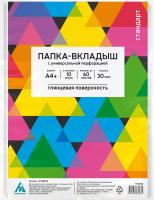 Папка-вкладыш Бюрократ Стандарт 013BB10 глянцевые А4+ 30мкм (упак.:10шт)