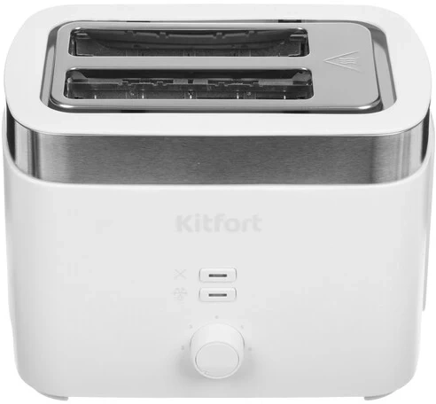 Тостер Kitfort КТ-4025 930Вт белый/стальной