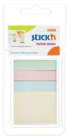 Закладки самокл. индексы бумажные Stick`n 21616 4цв.в упак. 40лист 12x50мм+38x50мм блистер