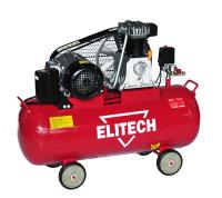 Компрессор поршневой Elitech КПР 100/550/3.0 масляный 550л/мин 100л 3000Вт красный