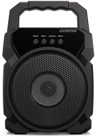 Колонка порт. Digma D-PS1500 черный 10W 1.0 BT 10м 500mAh (SP1500B)
