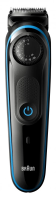 Триммер Braun BT3240 черный/голубой 6Вт (насадок в компл:2шт)