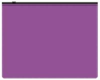 Папка на молнии ZIP Бюрократ -BPM5AVIOBL A5 полипропилен 0.15мм фиолетовый цвет молнии черный