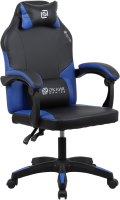 Кресло игровое Оклик Spirit черный/синий сиденье черный/синий искусст.кожа/сетка с подголов. крестов