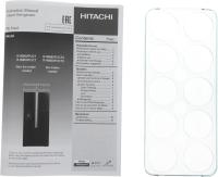 Холодильник Hitachi R-W660PUC7 GBK 2-хкамерн. черный стекло инвертер