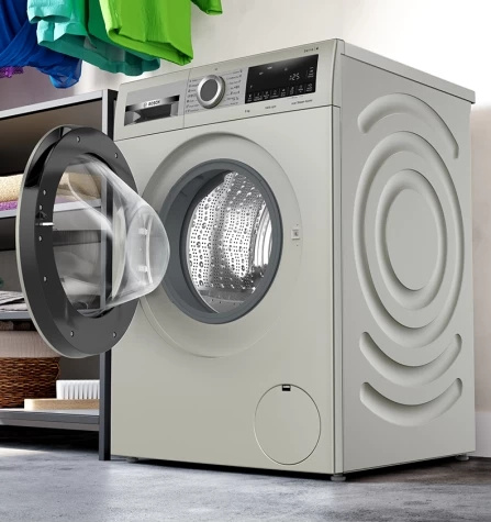 Стиральная машина Bosch Serie 4 WGA2440XME пан.англ. кл.:A+++ фронт. макс.:9кг серебристый