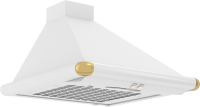 Вытяжка каминная Elikor Сатурн 50П-180-В1Л белый/золотистый управление: кнопочное (1 мотор)