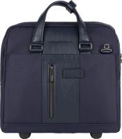 Сумка дорожная Piquadro BRIEF2 (BV4729BR2/BLU) 40x36x16см 24л. нейлон/натур.кожа темно-синий