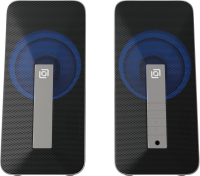 Колонки Оклик OK-130 2.0 черный 20Вт BT портативные