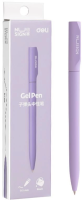 Ручка гелев. Deli Nusign (NS552VIOLET) корп.фиолетовый d=0.5мм чернила черн. кор.карт. автом.
