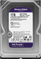 Жесткий диск WD SATA-III 1TB WD11PURZ Surveillance Purple (5400rpm) 64Mb 3.5"
