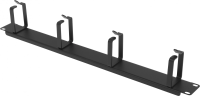 Кабельный органайзер Горизонтальный ЦМО ГКО-4.62-9005 односторонний кольца 1U шир.:19" глуб.:85мм