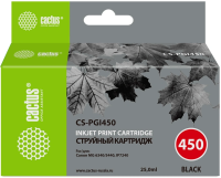 Картридж струйный Cactus CS-PGI450 PGI-450 черный пигментный (21.4мл) для Canon MG6340/5440/IP7240
