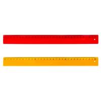 Линейка Silwerhof 160192-1 Народная коллекция пластик дл.30см ассорти