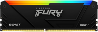 Память DDR4 16GB 3200MHz Kingston KF432C16BB2A/16 Fury Beast RGB RTL Gaming PC4-25600 CL16 DIMM 288-