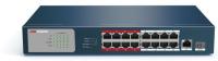 Коммутатор Hikvision DS-3E0318P-E/M(B) 17x100Mb 1SFP 16PoE+ 135W неуправляемый