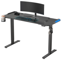 Стол для компьютера Cactus CS-EDL-GBK столешница МДФ черный каркас черный