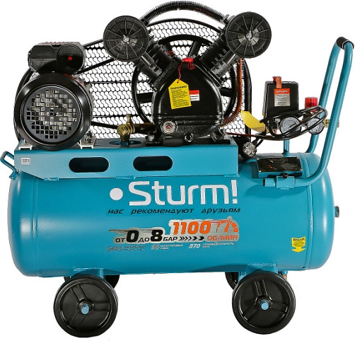 Компрессор поршневой Sturm! AC93250B масляный 410л/мин 50л 2400Вт синий