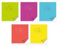 Тетрадь Silwerhof 1615635 18л. лин. A5 203х164 Яркая 5диз. мел.карт. вод.лак скрепка