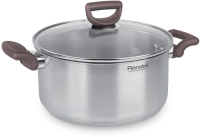 Кастрюля Rondell Fest RDS-1323 4.8л. d=24см (с крышкой) стальной