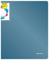 Папка на 2-х кольцах Silwerhof Perlen 271957-74 A4 1мм кор.38мм внутр. с вставкой синий металлик