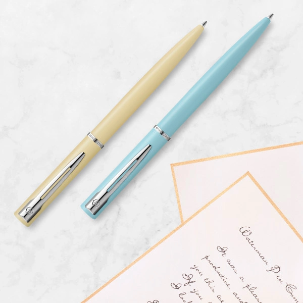 Ручка шариков. Waterman Graduate Allure Pastel Colors (2105224) Baby Blue Lacquer M син. черн. подар.кор.